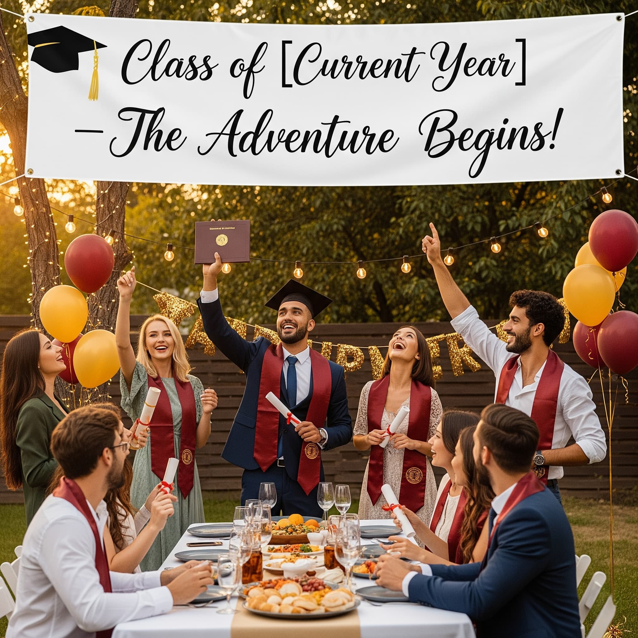 Graduation party overview image